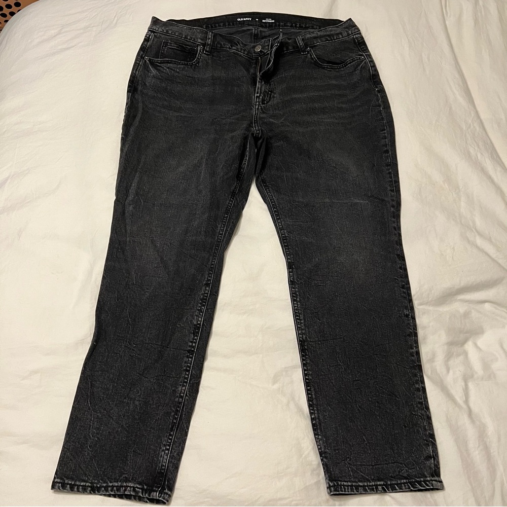 Boyfriend jeans in black wash
